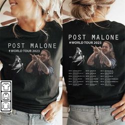 Post Malone Tour 2023 T-Shirt 2 sides, Twelve Carat Tour 2023 Sweatshirt, Post Malone Europe Tour Shirt, Posty Shirt, Po
