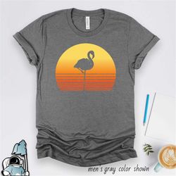 Sunset Flamingo, Beach Party T-Shirt, Pool Party Shirt, Flamingo Gift, Flamingo Shirt, Cute Summer Shirt, Flamingo Lover