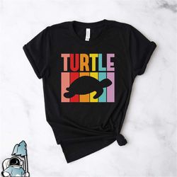Retro Turtle Shirt, Sea Turtle Shirt, Hawaiian Turtles, Sea Turtle Art, Turtle Gift, Colorful Turtle Shirt, Turtle Lover