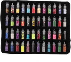 48 Bottles of Color Glitter Sequin Powder Decoration DIY Jewelry