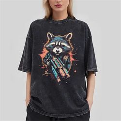 Rocket Raccoon T-Shirt, Guardians of The Galaxy Shirt, Marvel Shirt, Rocket Racoon Unisex Shirt, Rocket & Team Space Tee