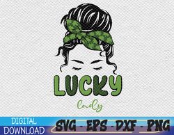 Lucky Lady St Patricks Day 2023 Svg, Eps, Png, Dxf, Digital Download