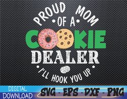 Proud Mom Of A Cookie Dealer Girl Troop Leader Matching Svg, Eps, Png, Dxf, Digital Download