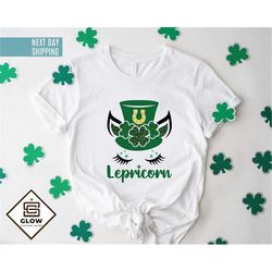 Lepricorn Clover Shirt, Saint Patricks Day Shirt, Irish Day Shirt, Shamrock Lucky Shirt, Four Leaf Clover Shirt, St Patt