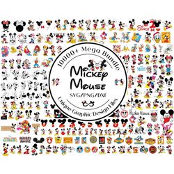 Mickey Mouse SVG Bundle, Cricut Svg, Minnie Mouse SVG, Svg Files For Cricut, For Silhouette, Mickey Font, Mickey mouse P