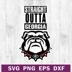 Straight outta georgia bulldogs SVG, Georgia bulldogs football team SVG, Georgia bulldogs american team SVG cut file