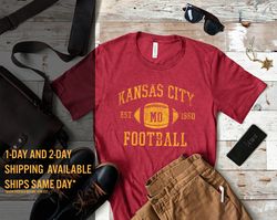 Vintage Kansas City Classic T-Shirt , American Football Arch Tee , Unisex Sizing