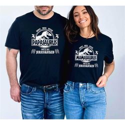 Mamasaurus and Papasaurus Shirts, Dinosaur Mama Shirt, Dinosaur Papa T-Shirt,  Custom Dinosaur Party Shirts, Dinosaur Bi