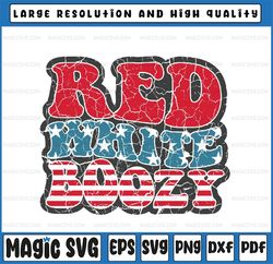 Red White and Boozy Svg, Retro Fourth of July Svg, 4th of July Independence Day Svg, Patriotic America Png, Digital Down