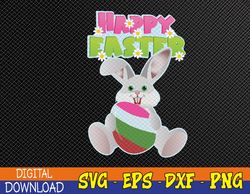 Happy Easter Bunny Rabbit Face Funny Easter Day Women Girls Svg, Eps, Png, Dxf, Digital Download