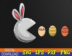 Bunny Egg Hunt Funny Gamer Boys Girls Kids Happy Easter Day Svg, Eps, Png, Dxf, Digital Download