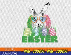 Easter Bunny with Glasses Egg Hunting Design Svg, Eps, Png, Dxf, Digital Download