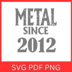METAL SINCE 2012 SVG