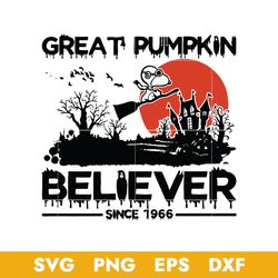 Great Pumpkin Believer Since 1966 Svg, Cartoon Svg, Halloween Svg, Svg, Png Dxf Eps Digital File