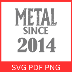METAL SINCE 2014 SVG