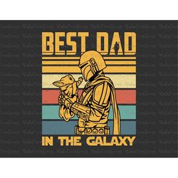 Vintage The Dadalorian Svg, The Best Dad In The Galaxy Svg, Funny Father's Day, Dad Jokes Svg, Grandpa Fathers Day Gift,