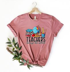Custom Teacher Shirt, Teacher Team Shirts, Personalized School Tshirt, Teacher Gift, Customized Teacher Shirt, Elementar