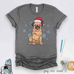 christmas pug shirt, pug gifts, pug santa hat, christmas dog, christmas gift, christmas party shirt, pug dog owner, dog