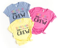Summer School Crew Shirts, Teach Love Inspire Shirt, Back To School Shirt, First Grade Teacher Shirts, Teacher Appreciat