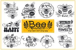 Bee Bundle SVG. Monogram SVG. Design SVG