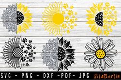 Sunflower Bundle SVG, Mandala Svg