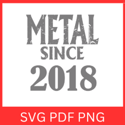 METAL SINCE 2018 SVG