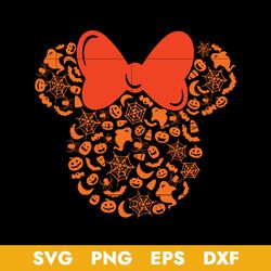 Minnie Mouse Halloween Svg, Halloween Svg, Png Dxf Eps Digital File