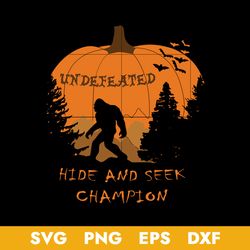 Undefeated Hide And Seek Chamion Svg, Halloween Svg, Png Dxf Eps Digital File