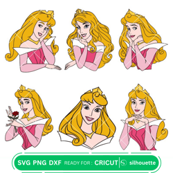 Aurora SVG Bundle, Sleeping Beauty Svg, Princess Svg, Disney Svg, Cricut, Silhouette Vector Cut Files