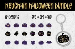 Happy Halloween Keychain Big Bundle SVG