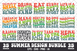 Summer Retro Design Bundle SVG