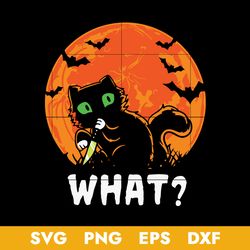 What Cat Horror Svg, Cat Halloween Svg, Halloween Svg, Png Dxf Eps Digital File
