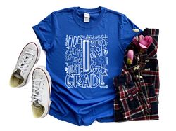 1st Grade Shirt, Custom Teacher Shirts, Teacher Team Shirts, Personalized Teacher T-shirts, Teacher Outfit, Teacher T-sh