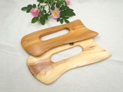 Professional Gua Sha Massage Wooden Tool, Handle Shape Scraper, Wooden Massage for Neck, Body, Hands, Thighs and Legs