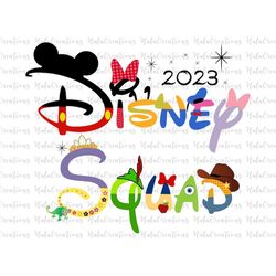 Squad Vacation 2023 Svg, Family Trip Svg, Vacay Mode Svg, Magical Kingdom, Svg, Png Files For Cricut Sublimation