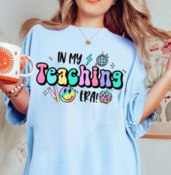 In My Teaching Era PNG Sweatshirt, Teacher Sublimation Design, Teacher Tee, Teacher T-shirt, Swiftie Teacher, Teacher Ap