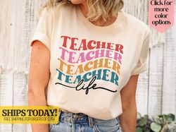 Inspirational Teacher Shirt, Teacher Life Shirt, Retro Teacher Shirt, Teacher Graduation, Kindergarten Teacher Shirt, Te