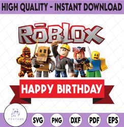 Personalised Roblox Birthday Png, Custom Birthday Roblox Png, Family Matching Roblox Png, Digital Download