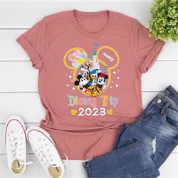 Custom Disney Trip 2023 Shirt, Disney Mickey Minnie Shirt, Disneyworld Shirt 2023, Vintage Disneyland Shirt, Disney Vaca