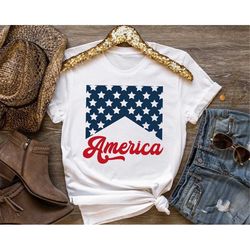 Red White And Blue, America Tee, Fourth Of July Shirt T-Shirt, USA Shirt, 4th Of July Shirt, Patriotic Shirt, Independen