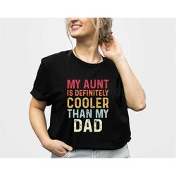 Funny Toddler Shirt | Gift from Aunt | Cool Aunt Shirt | Aunties Bestie | Gift For Niece Nephew | My Aunt is Definitely