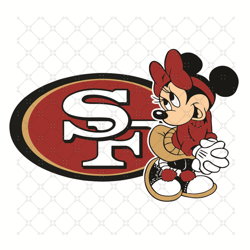 San Francisco 49ers Minnie Svg, Sport Svg, Footbal