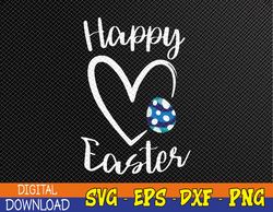 Happy Easter Heart, Easter Day Svg, Eps, Png, Dxf, Digital Download