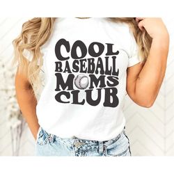cool baseball moms club, game day baseball shirt, cute baseball shirt, baseball mom life t-shirt