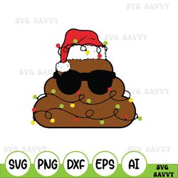 Poop Emoji Candy Svg, Poop Christmas Light Holiday Svg, Poop Christmas, Christmas Svg, Christmas Svg Files