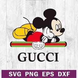 Mickey Disney gucci SVG, Gucci logo SVG, Mickey SVG file