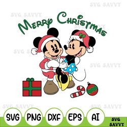 File For Christmas Minnie And Mickey Santa Christmas Svg, Christmas Svg Files