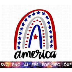 American Rainbow SVG, 4th of July SVG, July 4th svg, Fourth of July, USA Flag svg, America svg, Independence Day Shirt,