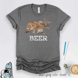 beer bear and deer, beer gift, beer shirt, bear deer bear shirt, beer pun, beer drinker, brewing beer gifts for beer lov