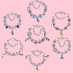 Disney Fashion Cute Mickey and Minnie Metal Individualized Creativity Simplicity Lovely Sparkling Jewelry For Girl